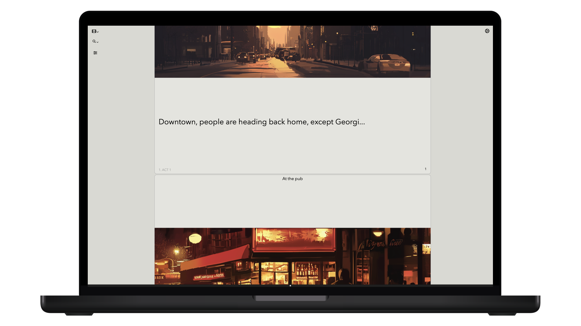 Designing a screenplay with TwelvePoint - macOS